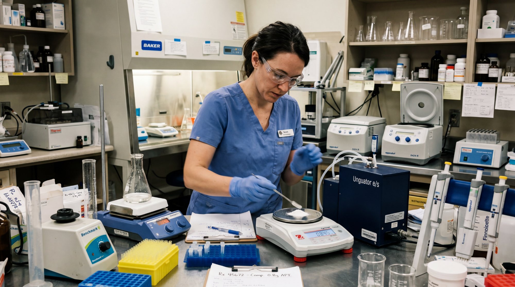 Compounding pharmacy laboratory